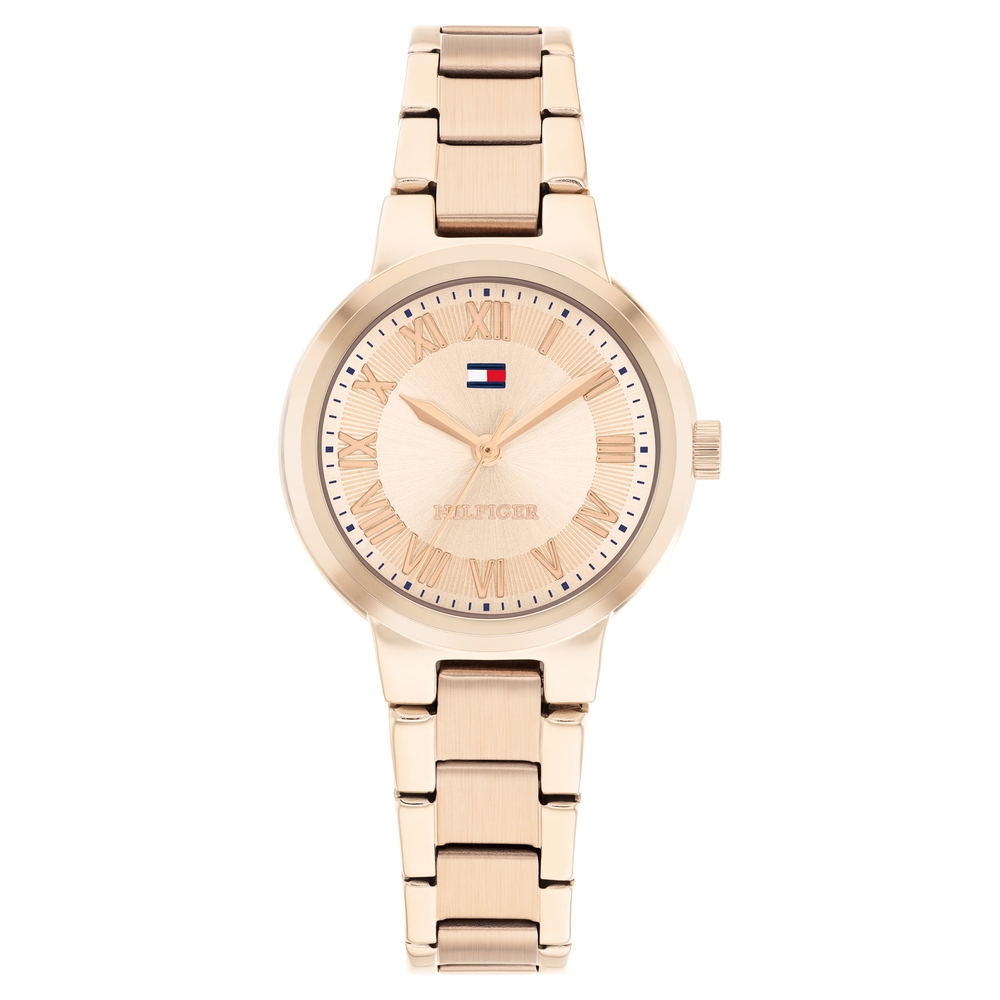 Buy Online Tommy Hilfiger Quartz Analog Rose Gold Dial Rose Gold ...