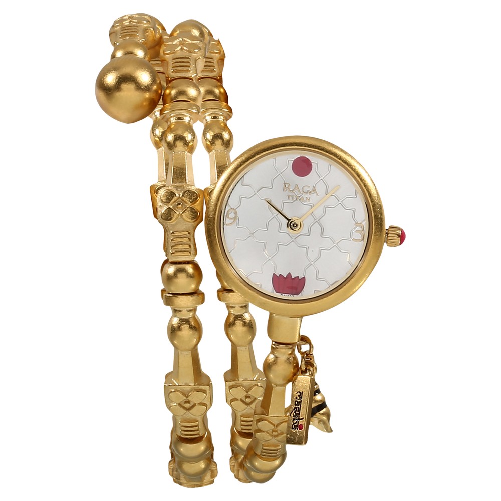 Buy Online Titan Raga X Masaba Silver Dial Analog Metal Strap Watch for Women 95074ym01 Titan