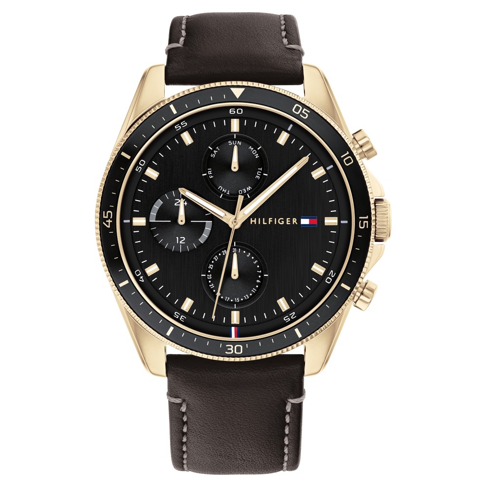 Buy Online Tommy Hilfiger Black Dial Quartz Multifunction Watch