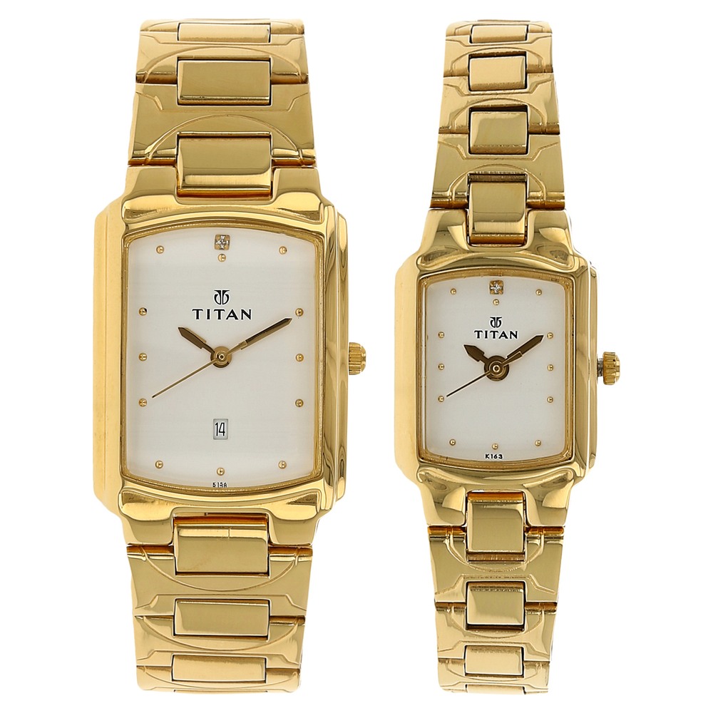 Buy Online Titan Quartz Analog with Date White Dial Stainless