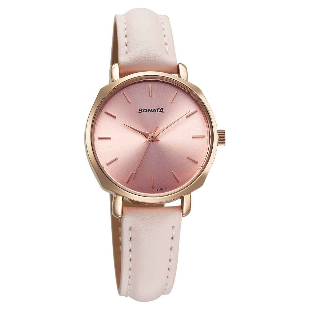アビス NEW TAENIA タエニア ストーンピンク Buy Online Sonata Eternia Quartz Analog Pink Dial Leather Strap