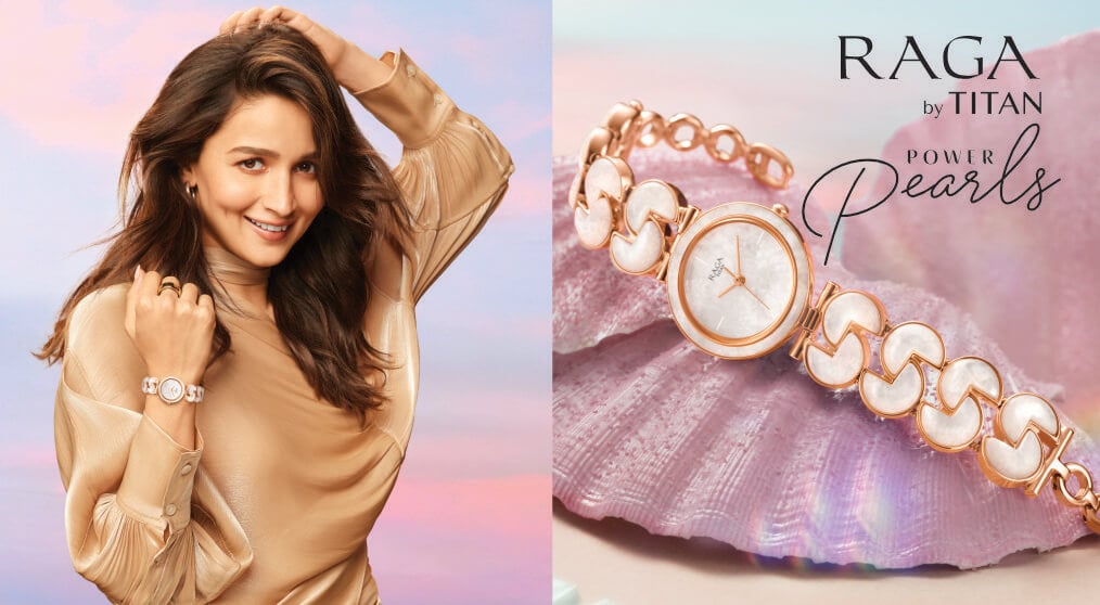 Titan raga mother of pearl collection on sale