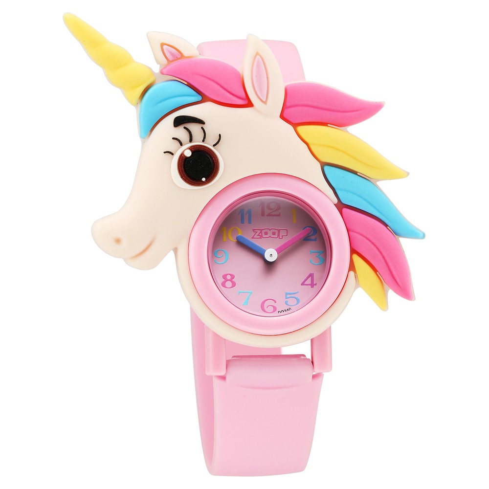 Buy Online Zoop Analog Unicorn Watch with Pink Dial & Pink Strap for ...