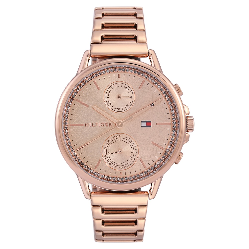 Buy Online Tommy Hilfiger Quartz Multifunction Rose Gold Dial