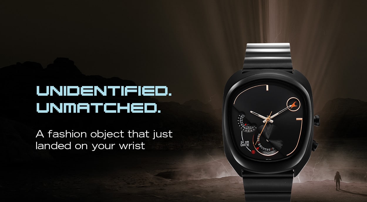 Buy Online Fastrack UFO Quartz Multifunction Green Dial Silver