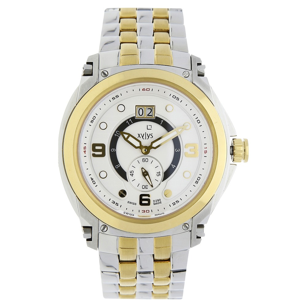 Buy Online Xylys Swiss Analog Two Toned Stainless Steel Strap and