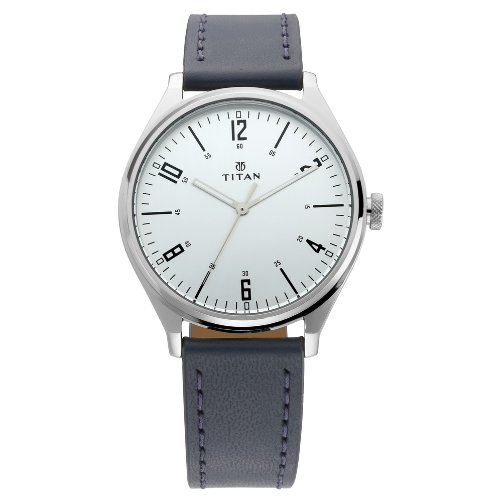 Buy Online Titan Men's Minimalist Zen Watch: Sleek Leather Strap