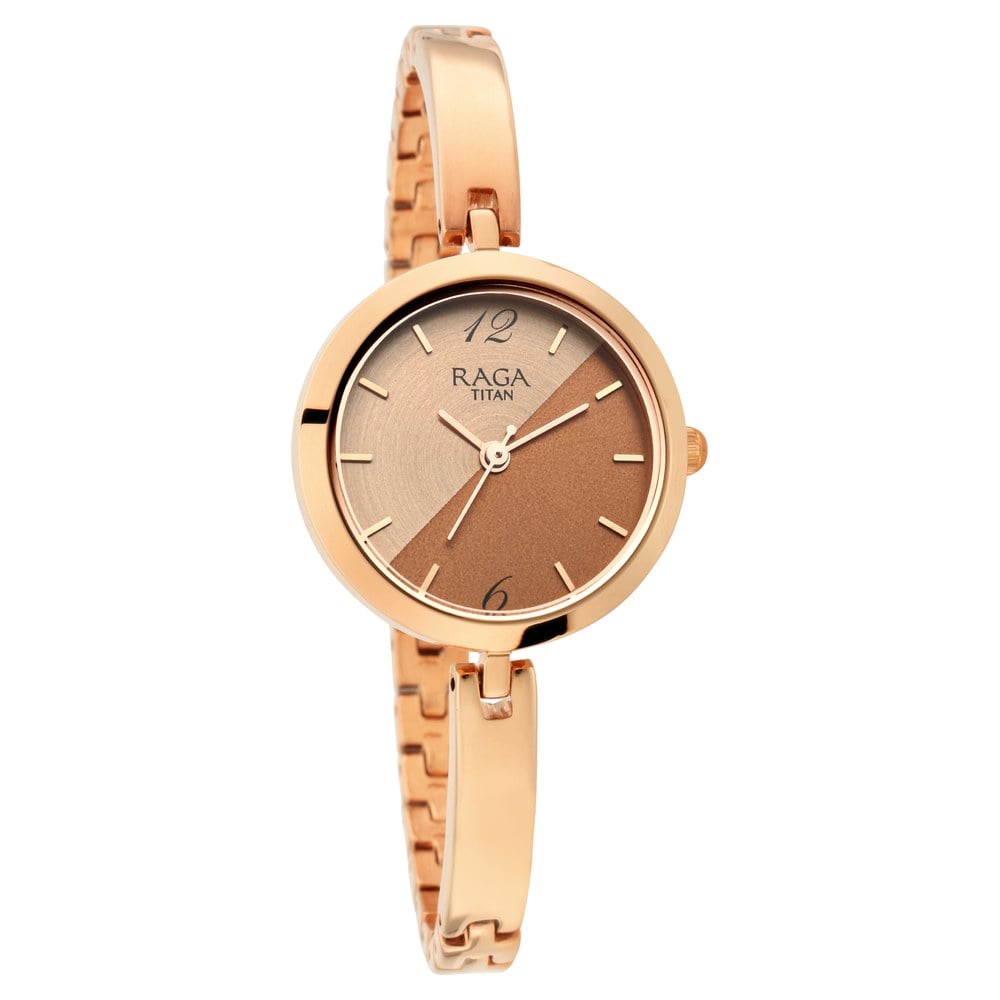 Titan automatic sales watch rose gold