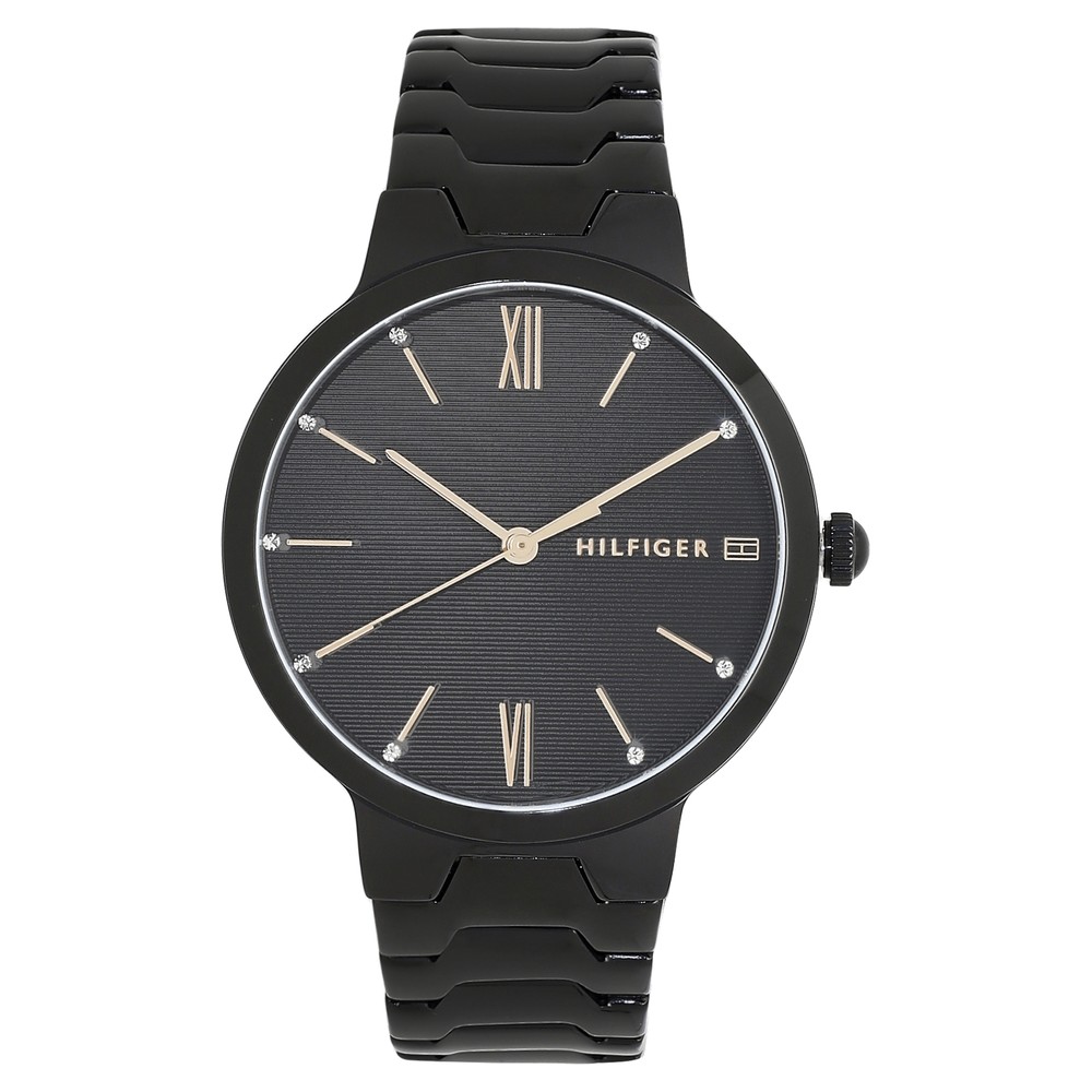 Tommy hilfiger black women's watch new arrivals